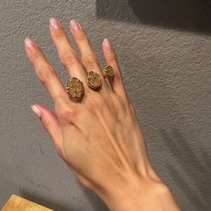 Kendra Scott Naomi rose gold double ring